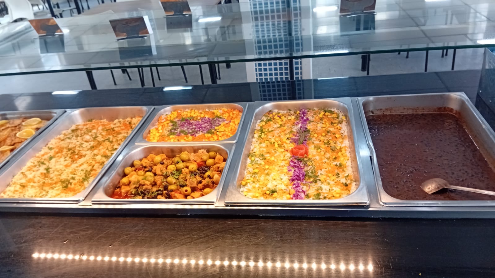 Foto de um cardápio avaliado após a produção